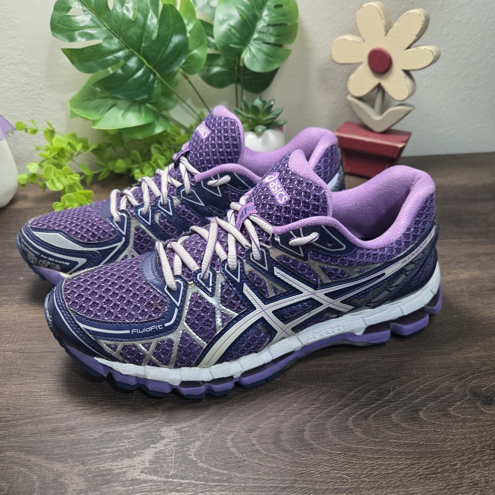 Asics Gel Kayano 20 T3N7N Womens Size 8.5 Purple Athletic Running Shoes #0061
